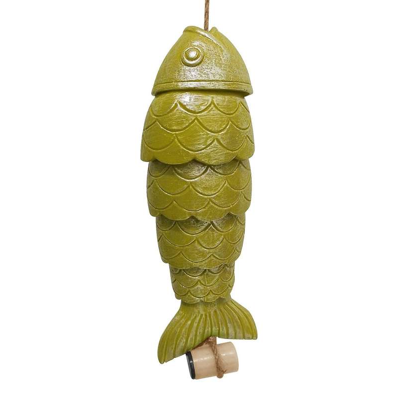Colored Koi Fish Wind Chime Decor Bell for Fishers Fishing Fans B