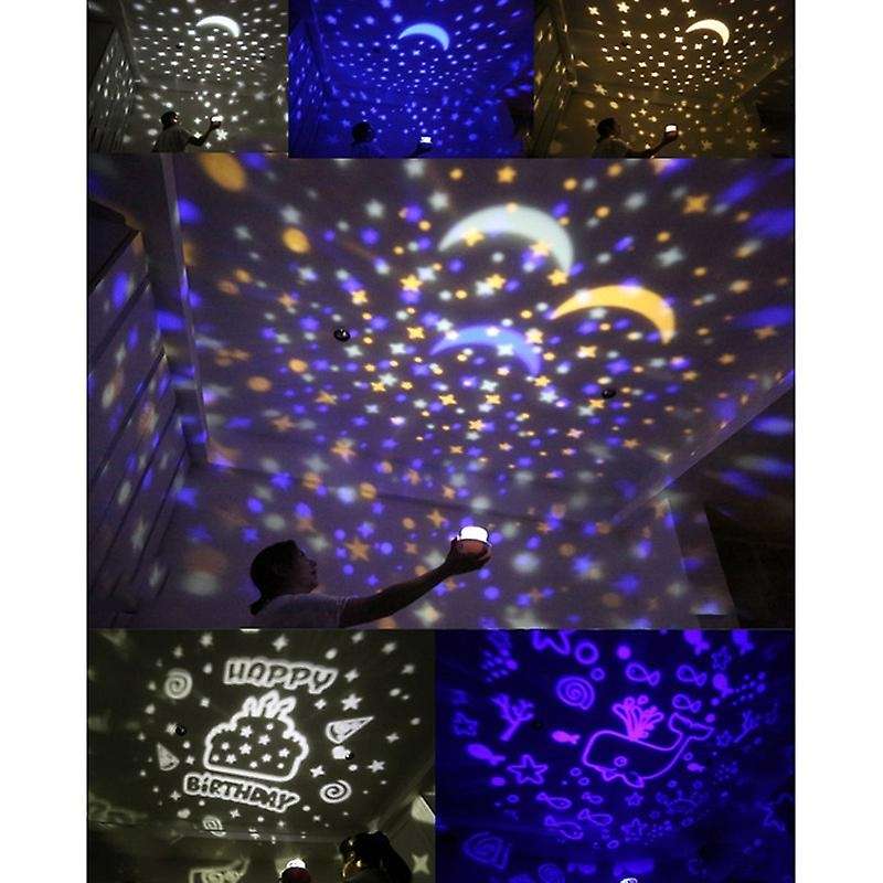 Galaxy Projector Night Lamp  Led Colorful Rotating Star Child Light