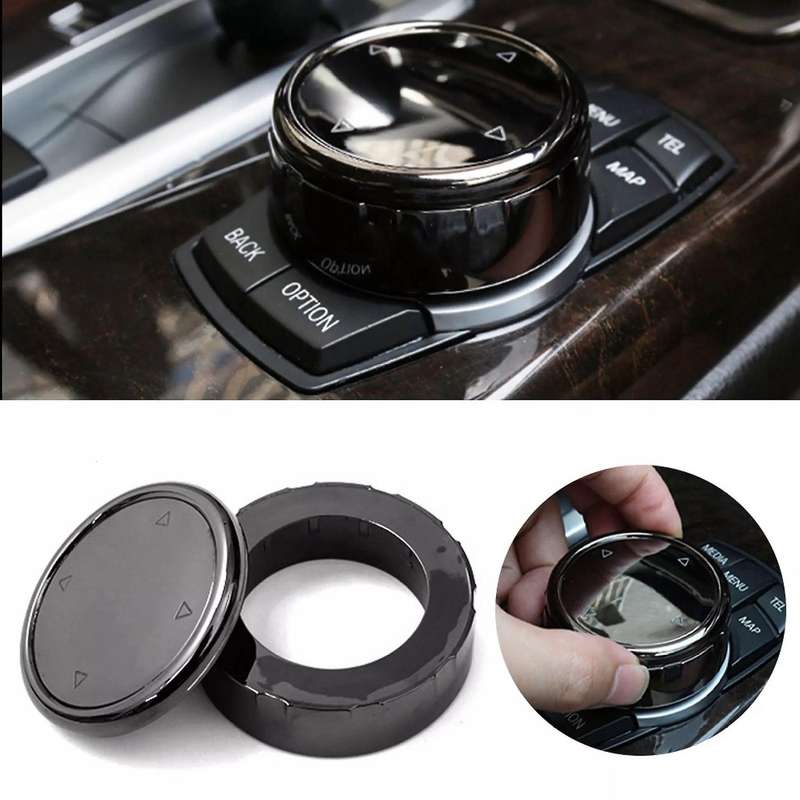 Car Multimedia Button Cover Trim Knob for X1 F25 X3 X5 F16 F10 F20