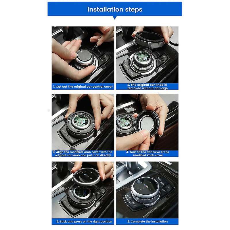 Car Multimedia Button Cover Trim Knob for X1 F25 X3 X5 F16 F10 F20
