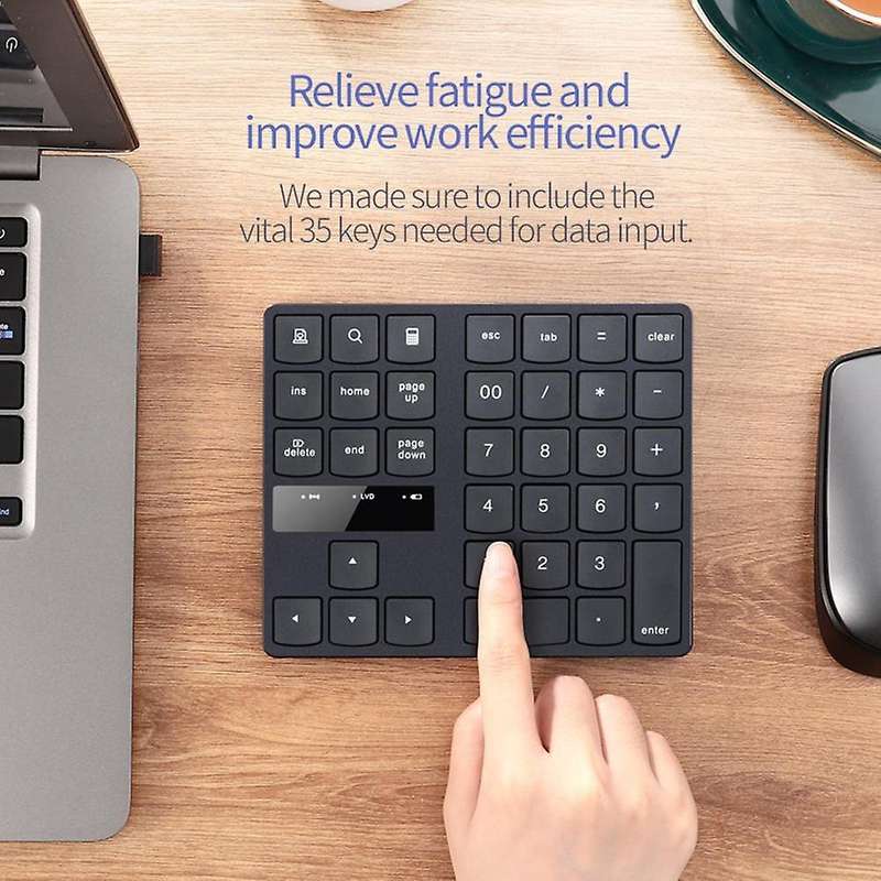 Keyboard, Mini Keyboard Wireless Number Pad Rechargeable Keypad