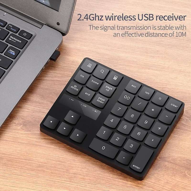 Keyboard, Mini Keyboard Wireless Number Pad Rechargeable Keypad