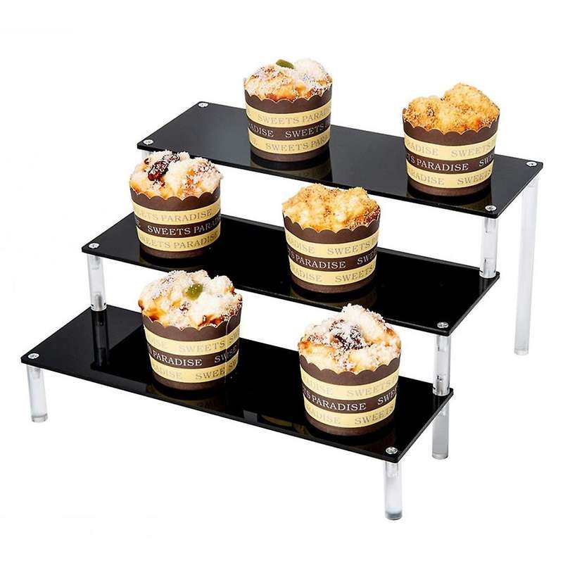 3 Tier Acrylic Cupcake Display Stand, Cosmetic Items Display Risers