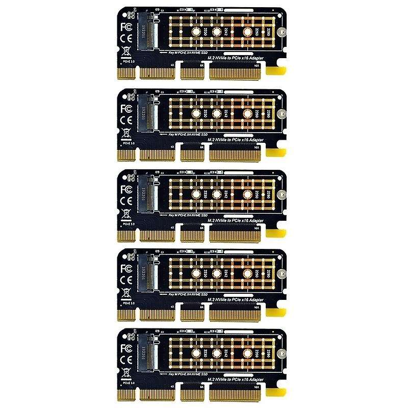 5pcs M.2 Nvme Adapter M.2 M2 Nvme Pcie to M2 Adapter Expansion Card