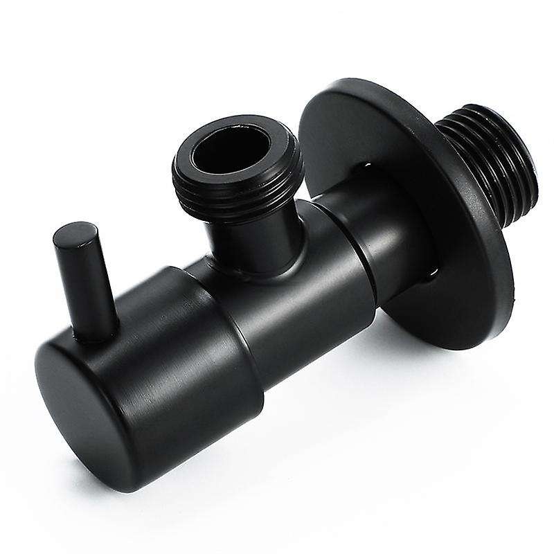 Black Angle Valve 304 Stainless Steel Water Stop Valve