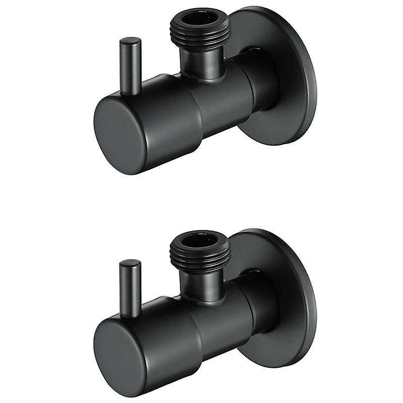 Black Angle Valve 304 Stainless Steel Water Stop Valve