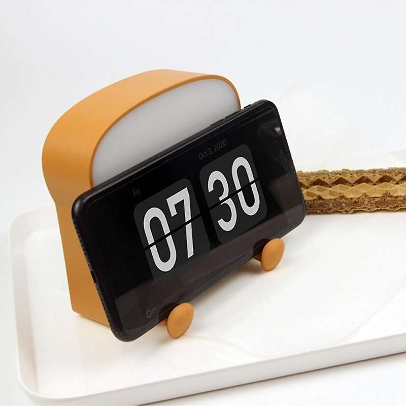 Cute Cartoon Toast Bread Shape Night Light Mobile Phone Holder Usb, C