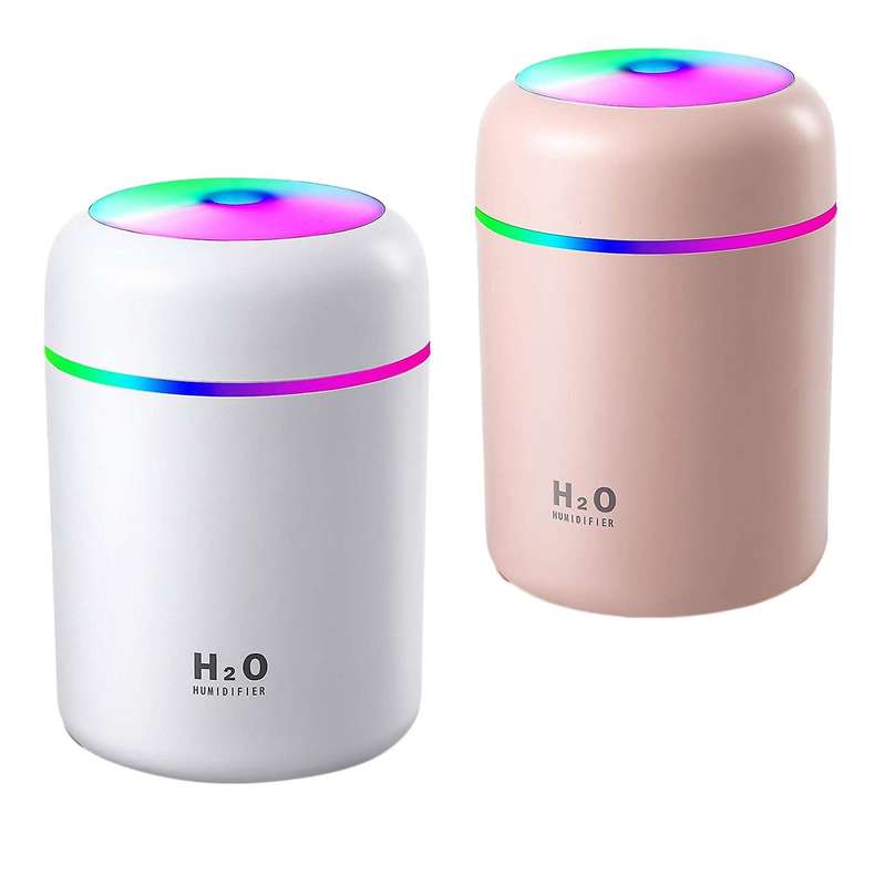 2 Pcs Cool Mist Humidifiers Portable Mini Humidifiers