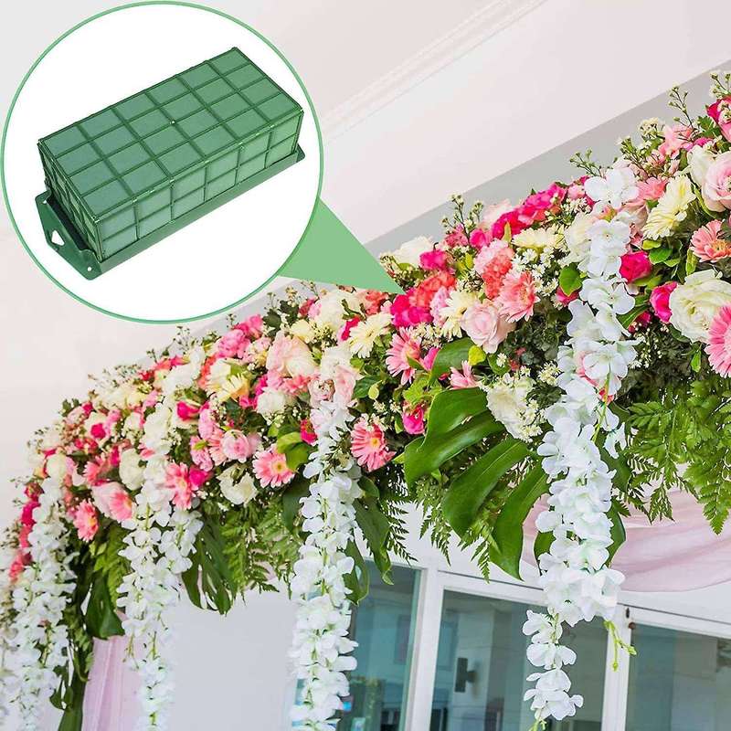 2pcs Floral Foam Cage, Dry and Wet Rectangle Cage for Fresh Flowers