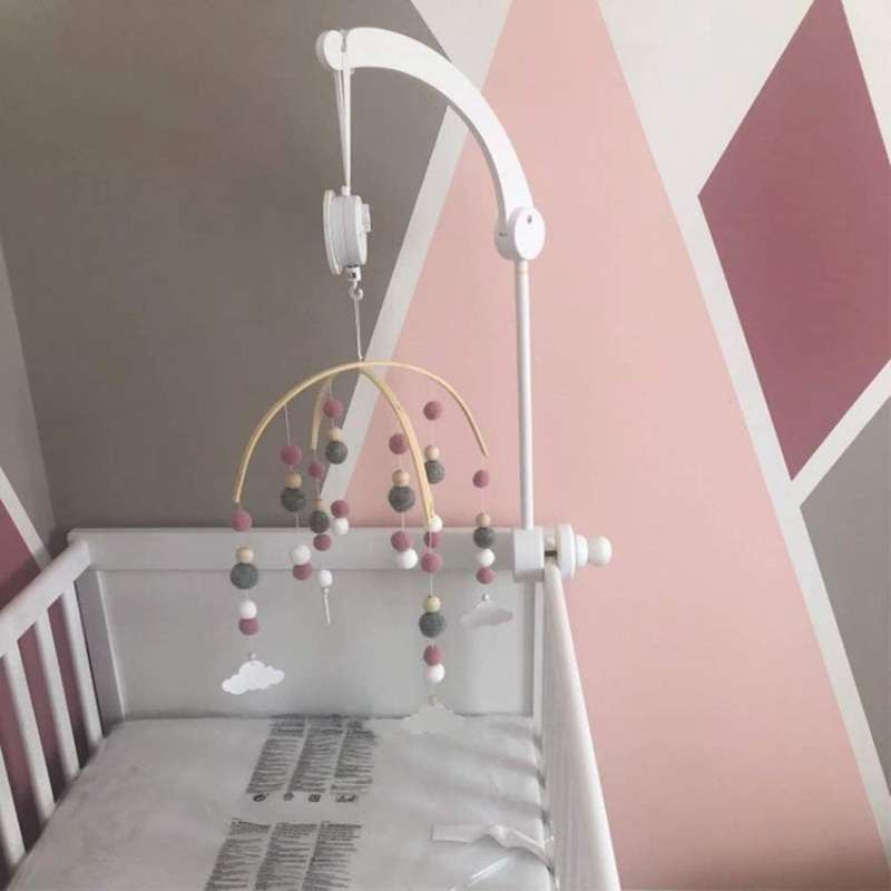 Wooden Mobile Frame for Crafts Natural Wood Mobile Hanger Mobile Kit