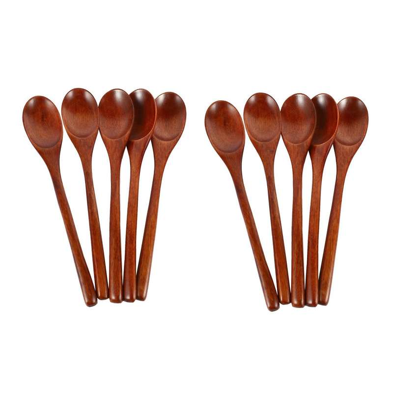 Spoons Wooden Soup Spoon 15 Pieces Eco Wooden Ladle Spoon Set