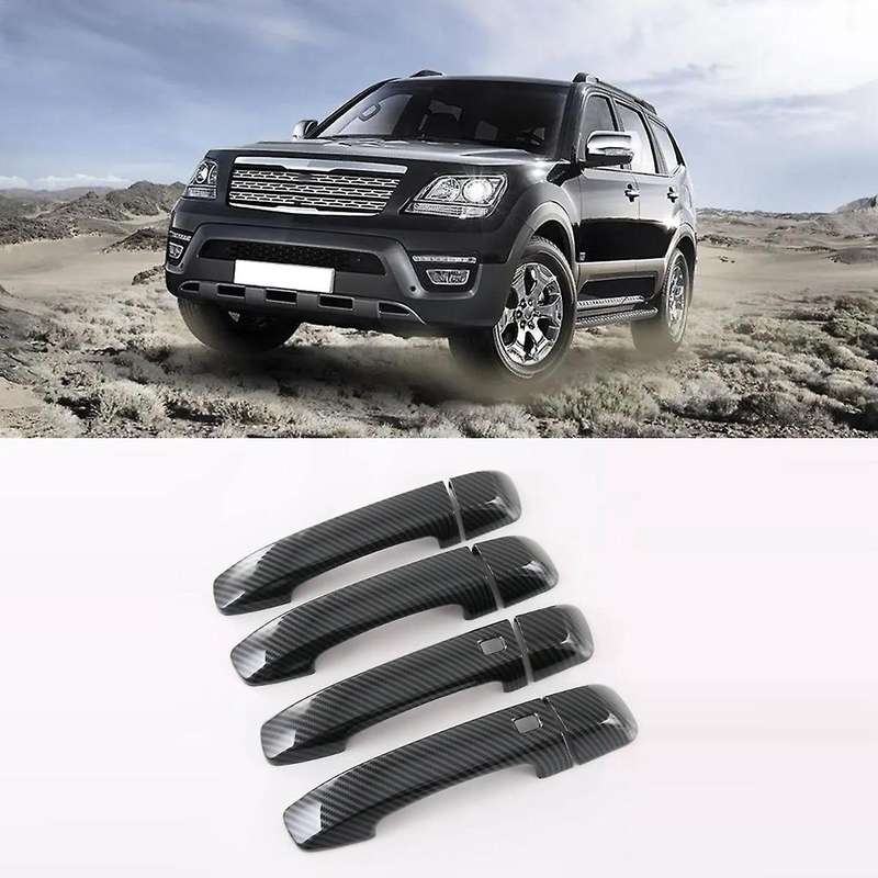 For Kia Mohave 2020 2021 2022 Abs Carbon Fiber Door Handle Cover