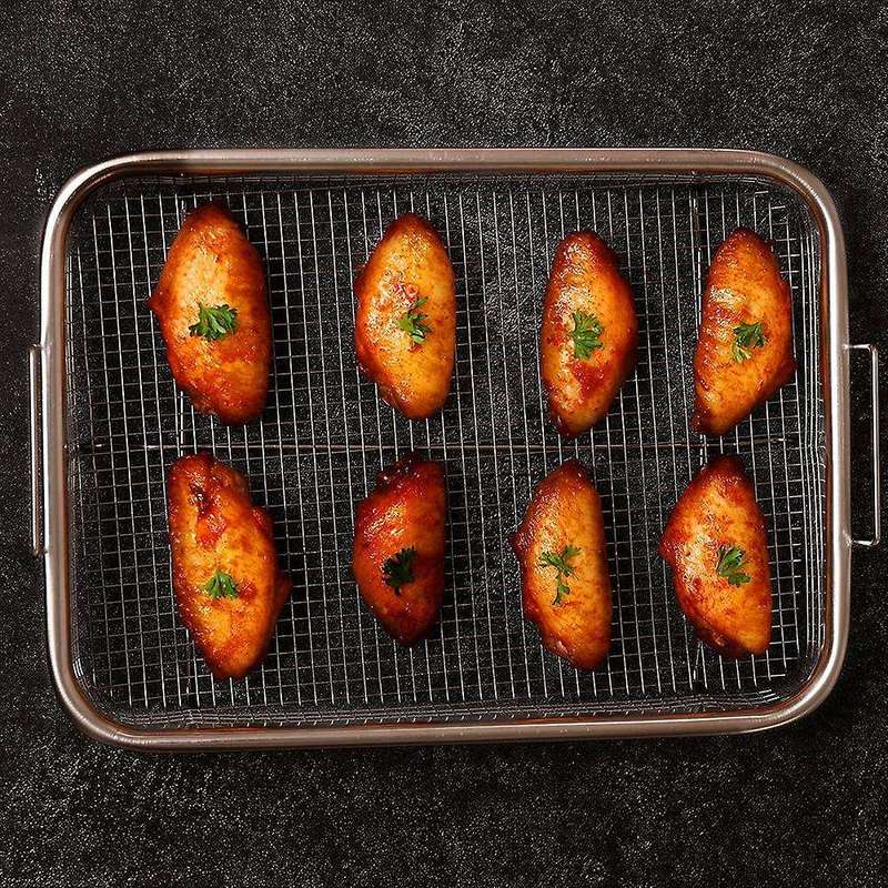 Air Fryer Basket for Oven, Stainless Steel Grill Basket, Non-stick
