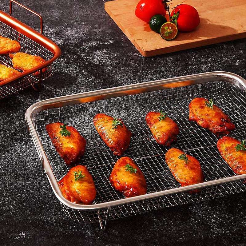 Air Fryer Basket for Oven, Stainless Steel Grill Basket, Non-stick