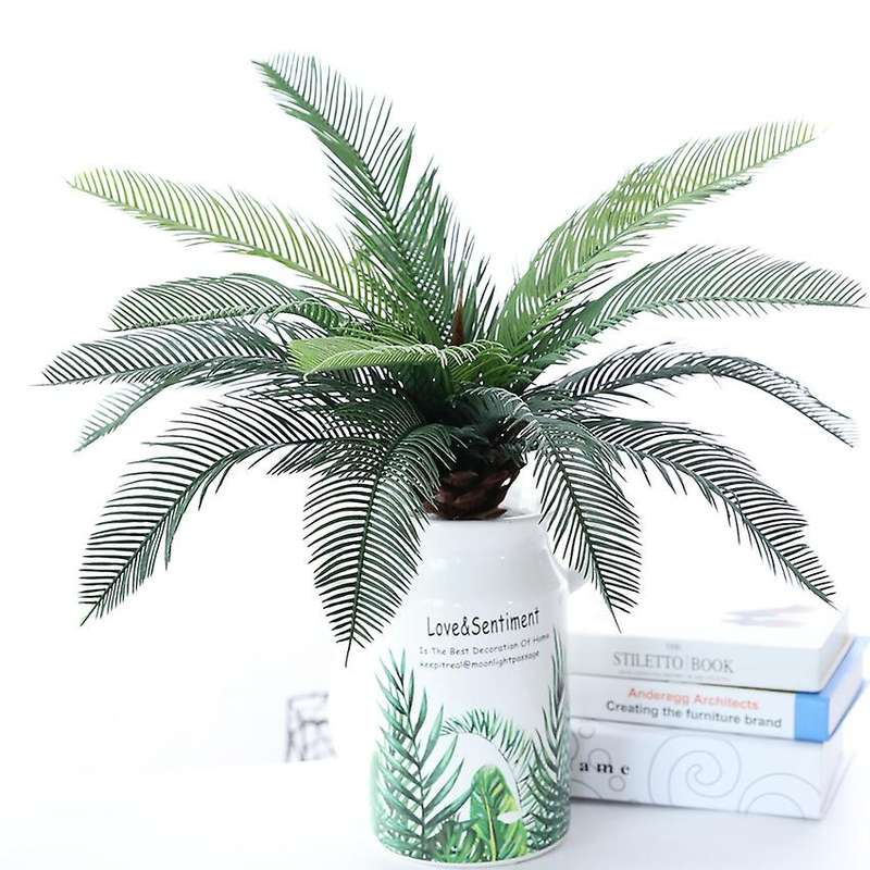 Palm Tree Artificial Fake Plant Bouquet for Apartment Decorations -b