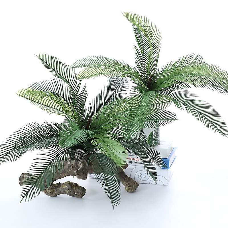 Palm Tree Artificial Fake Plant Bouquet for Apartment Decorations -b