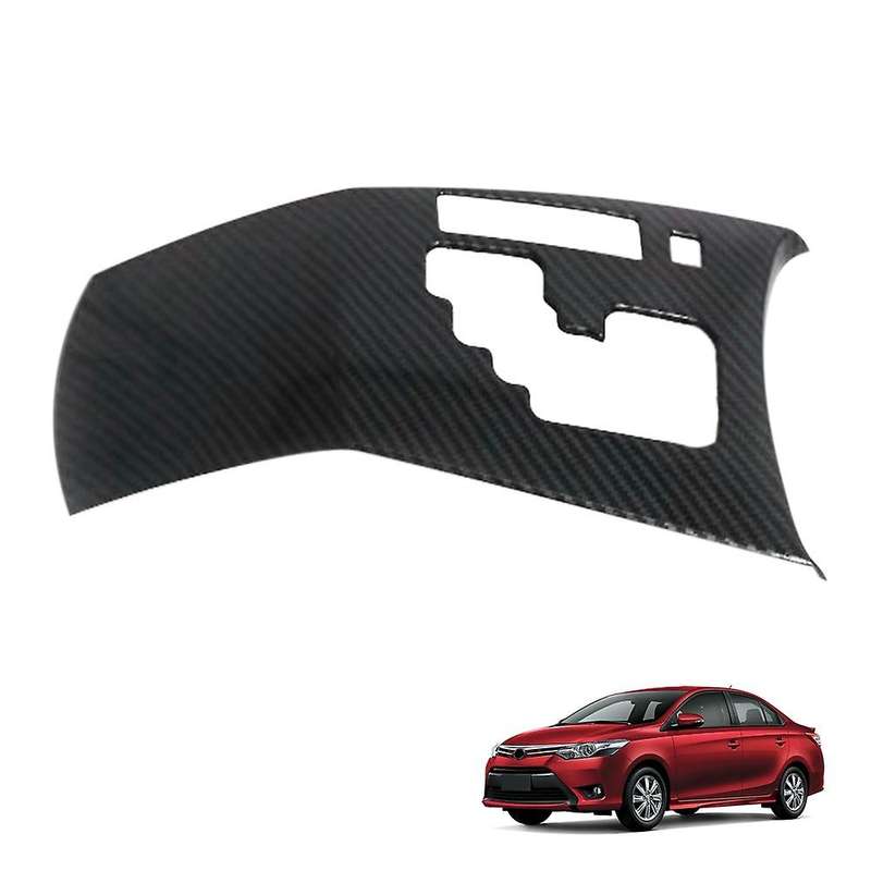 Car Carbon Fiber Central Gear Shift Panel for Toyota Vios 2016-2021