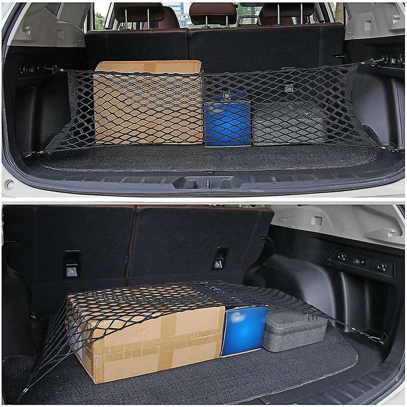 2pcs Rear Cargo Nets for Suv,35 Inch- 48 Inch Cargo Trunk Net