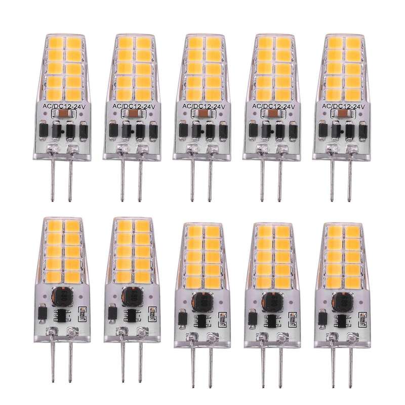 10pcs G4 Led Bulb Ac/dc12v-24v 3w Led G4 Light 20led,warm White