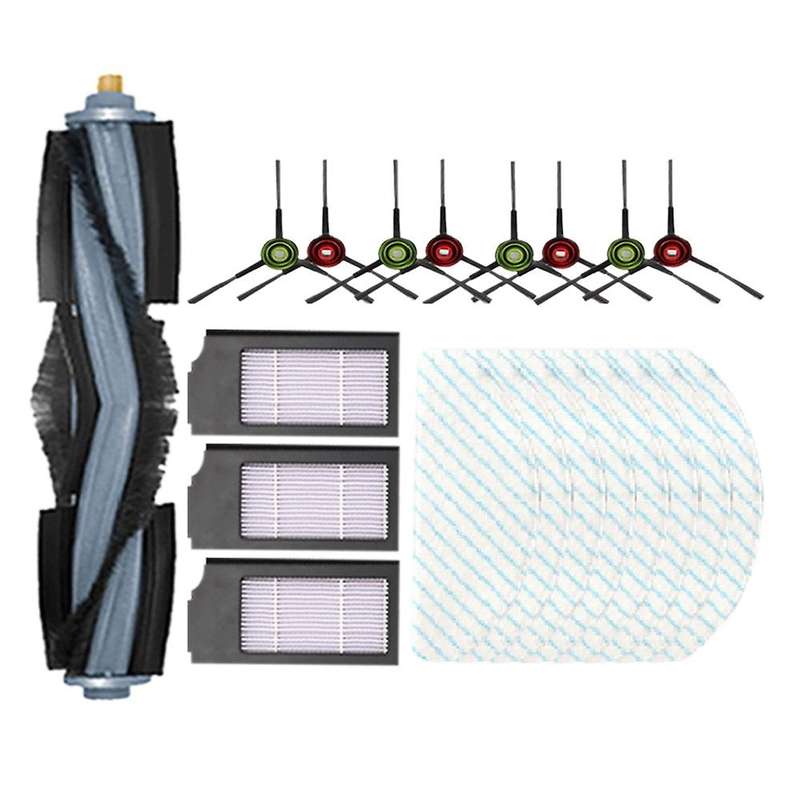 20pcs for Ecovacs Deebot T10 Main Side Brushes Hepa Filter Mop Cloth