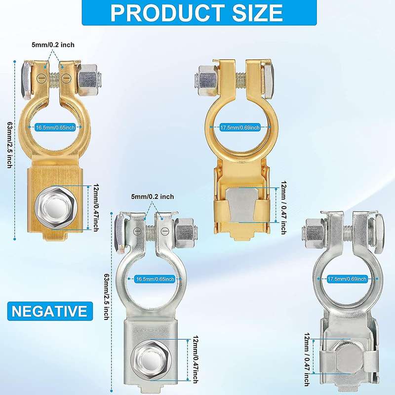 8pieces Car Battery Terminal Clamps Connectors Battery Cable Terminal
