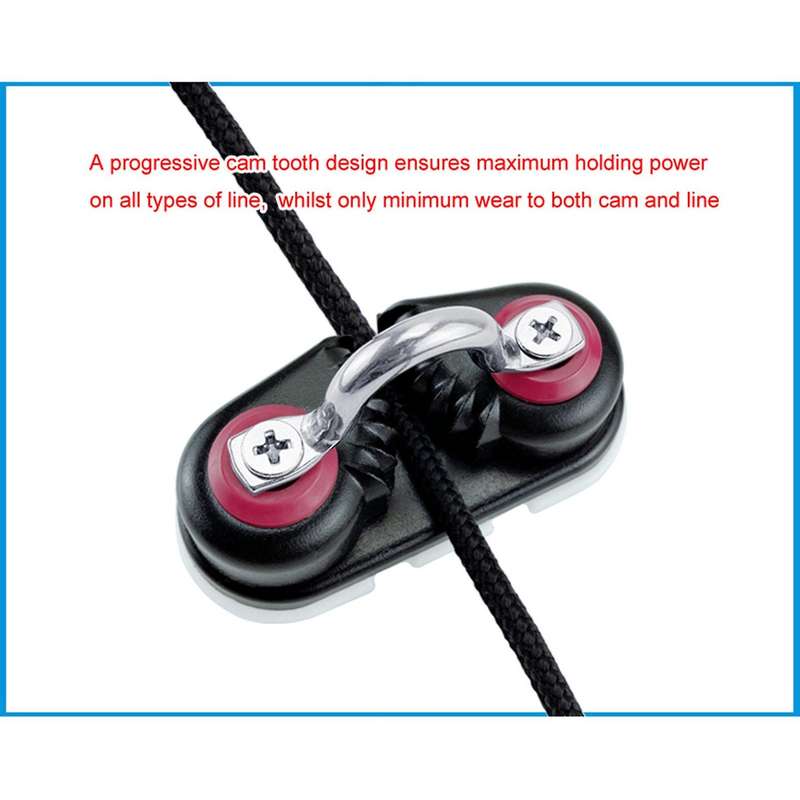 2x Anodized Aluminium Cam Cleat Boat Cam Cleats Marine Accessories