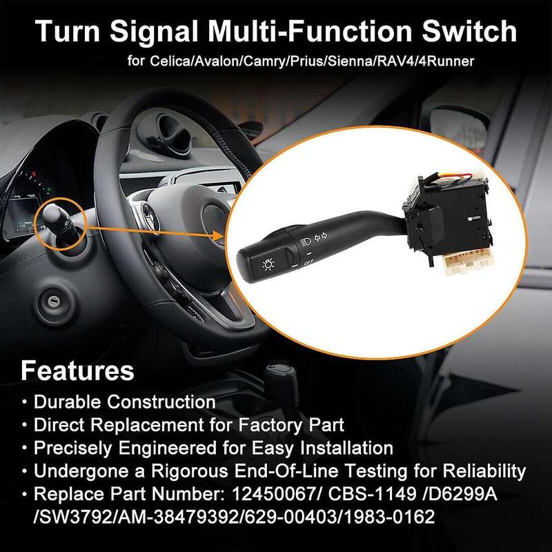 Headlight Turn Signal Combination Switch for Toyota 97-01 Camry 96-99