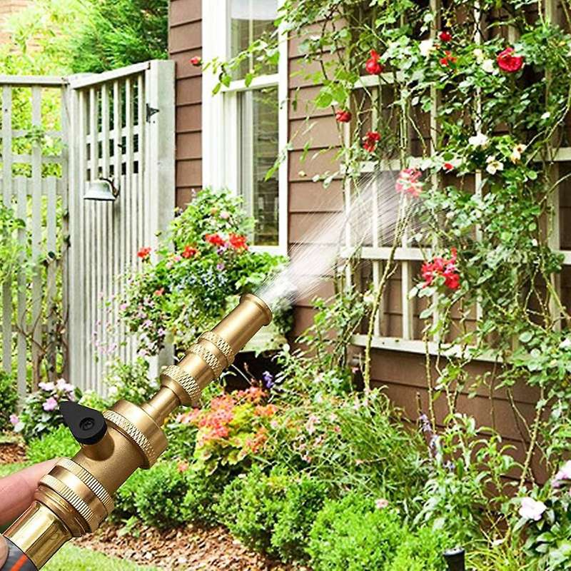Garden Hose Nozzle and Hose Shut Off Valve Kit