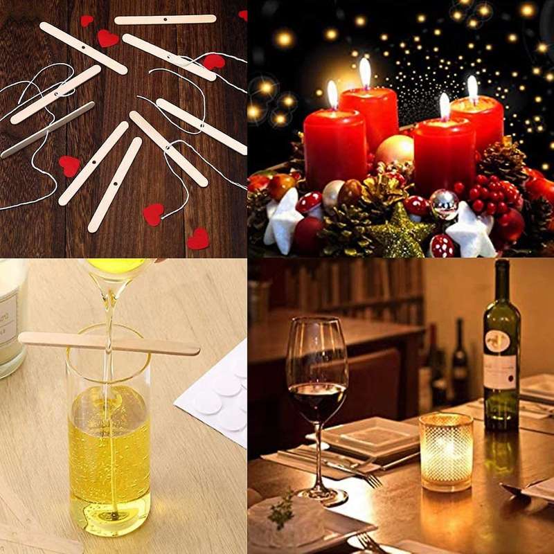 Candle Making Kit,candle Wicks,thermometer and Stirring Sticks