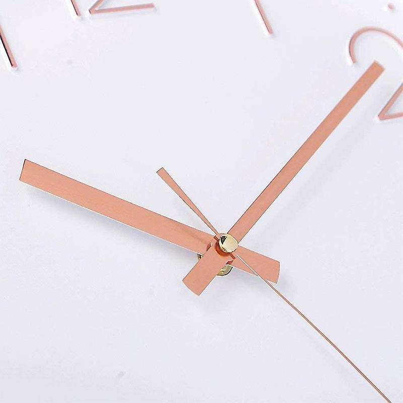 12inch Quartz Wall Clock for Indoor Modern Decorative Rose Golden
