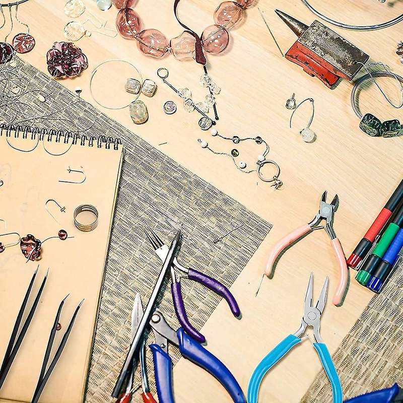 Pliers for Jewelry Making Kit,with Jump Ring,2 Rolls Jewelry Wire