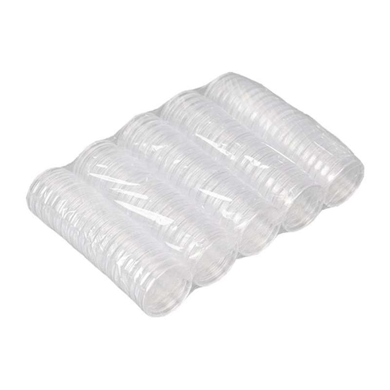 Transparent Coin Boxes 100pcs 1oz 40mm Capsules Cases Commemorative