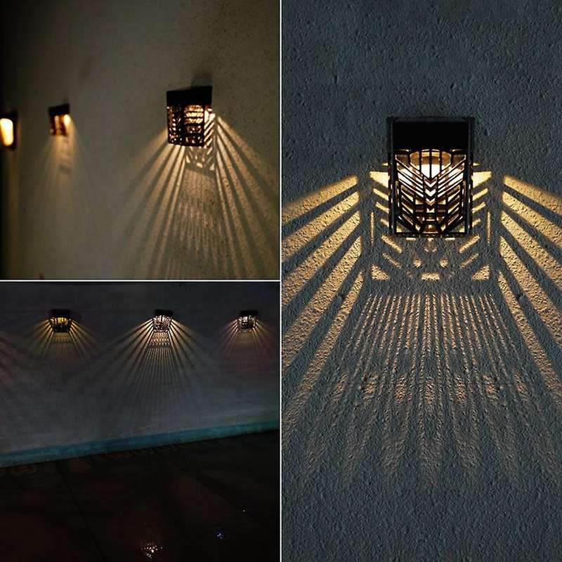 Solar Lamp Hollow Light and Shadow Step Light