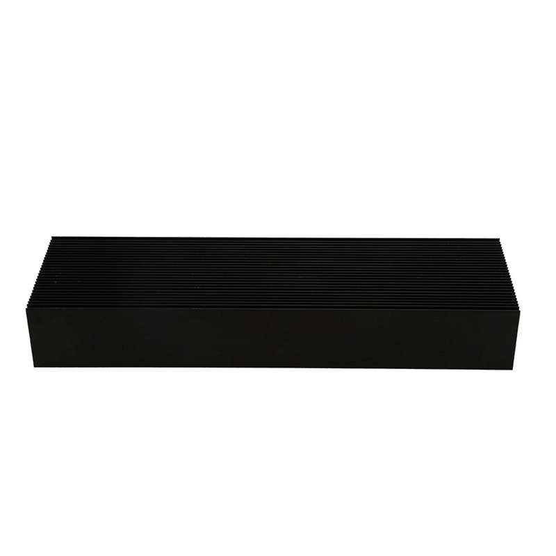 Black Aluminum Radiator 200x69x36mm Dense 27 Tooth Heat Sink