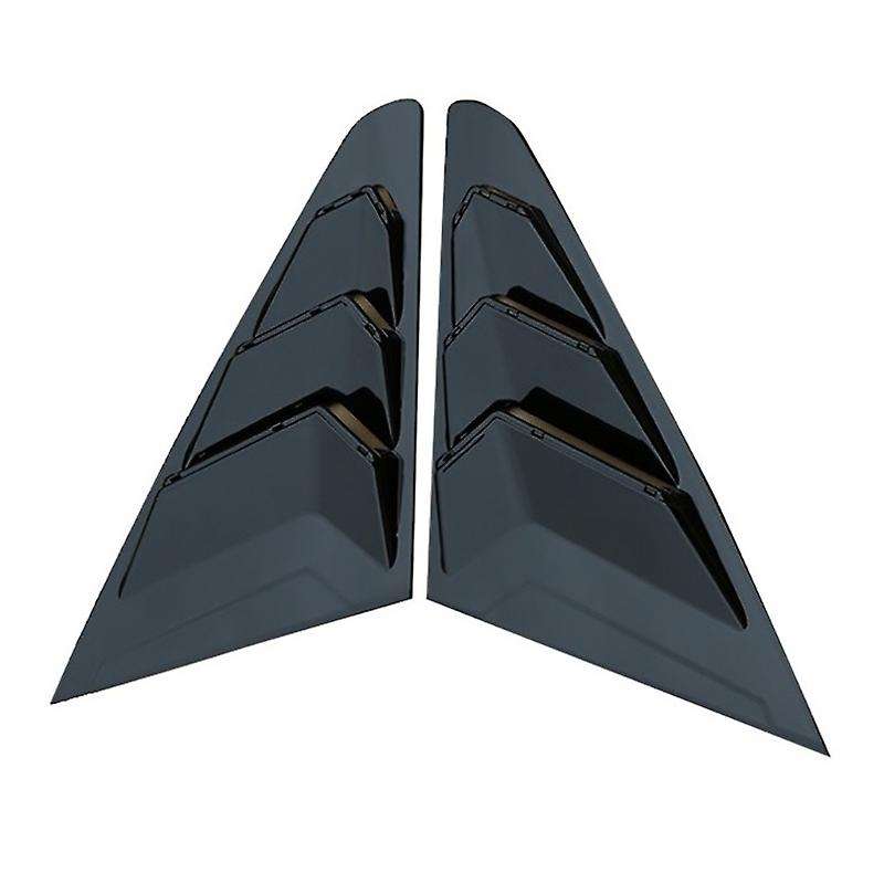 Rear Side Window Louvers,for Mg 5 Mg5 2021 Car, Bright Black Style