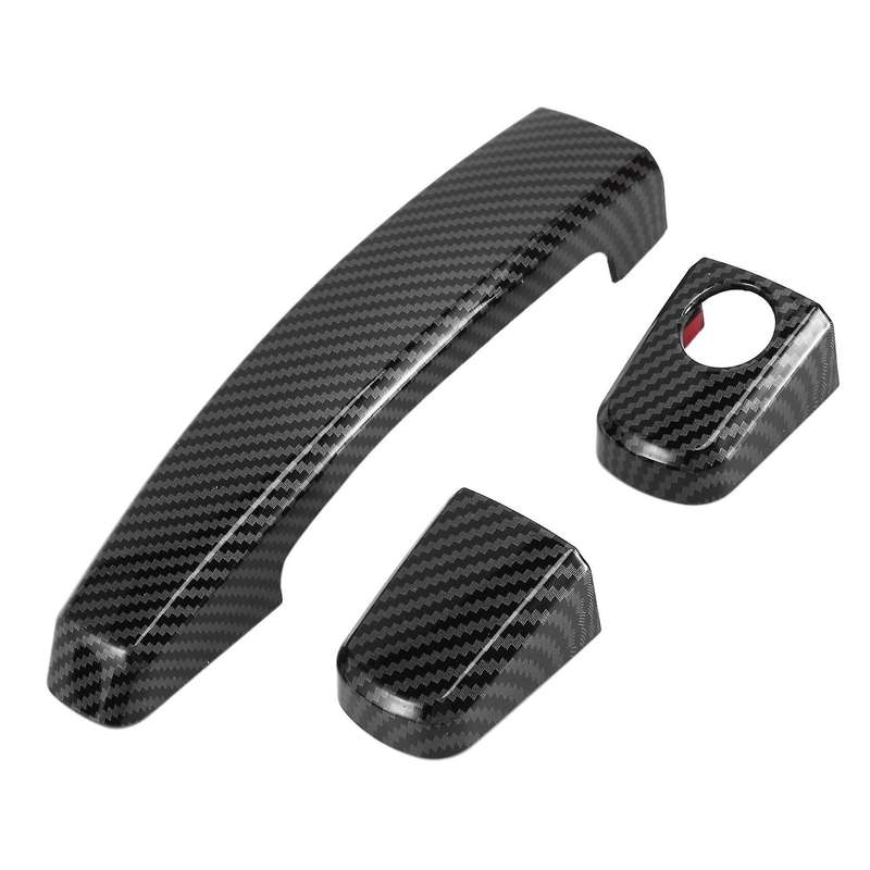 For Opel Astra H 2004-2009 Carbon Fiber Car Door Handle Cover Trim