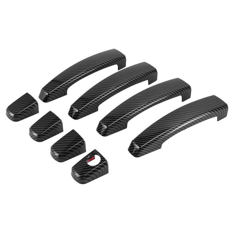 For Opel Astra H 2004-2009 Carbon Fiber Car Door Handle Cover Trim