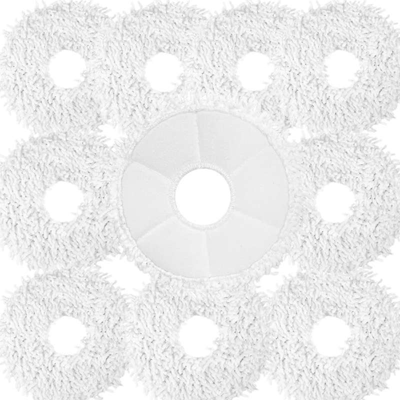 10 Pack Replacement Parts Mop Cloths Pads for Ecovacs