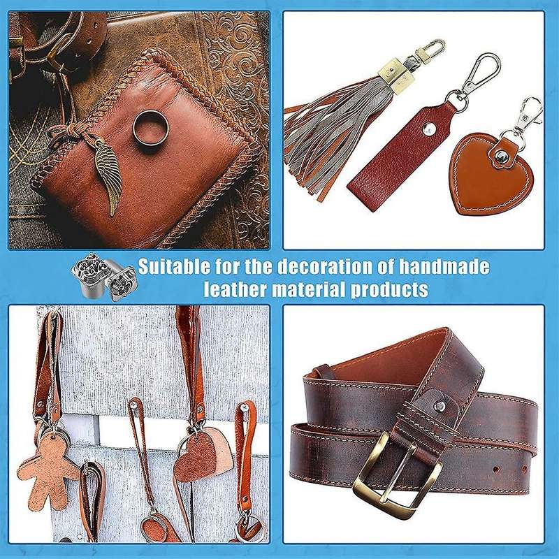 50 Pieces Letters and Numbers Stamp Set 6mm Alphabet Leather Punch