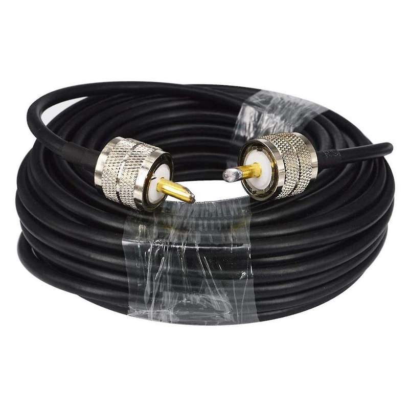 15m 50 Ohms Cb Radio Antenna Cable Uhf Male to Uhf Male Low Loss Uhf