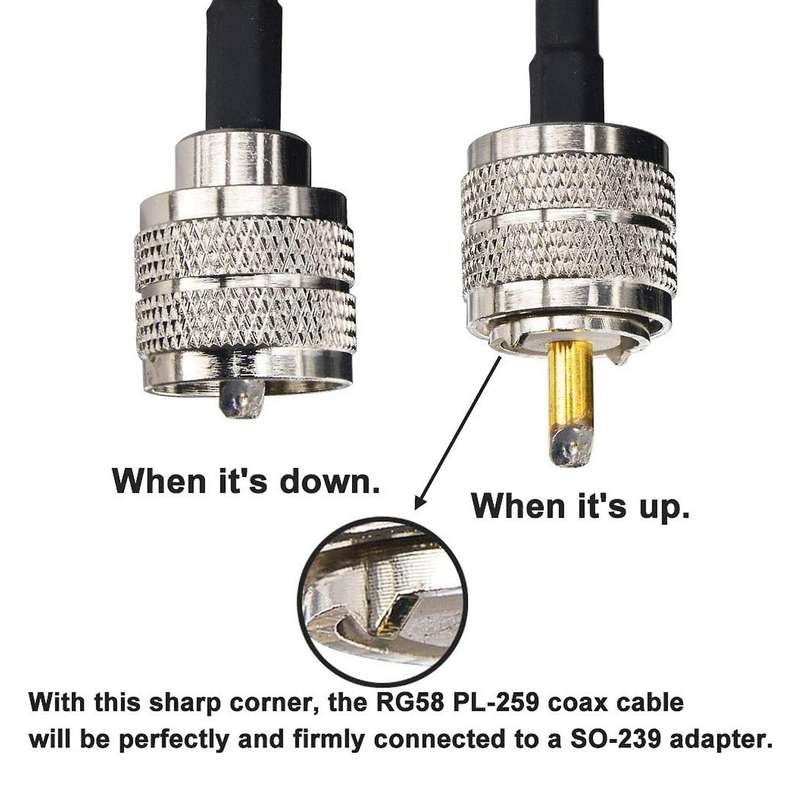 15m 50 Ohms Cb Radio Antenna Cable Uhf Male to Uhf Male Low Loss Uhf