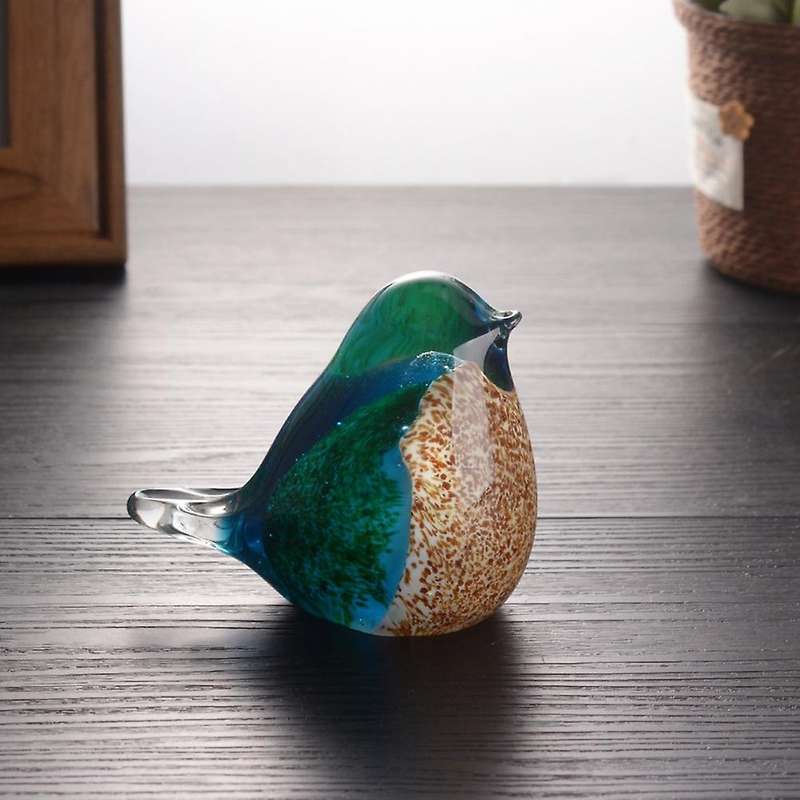 Bird Colored Glaze Ornaments Living Room Desktop Decor Nordic Style