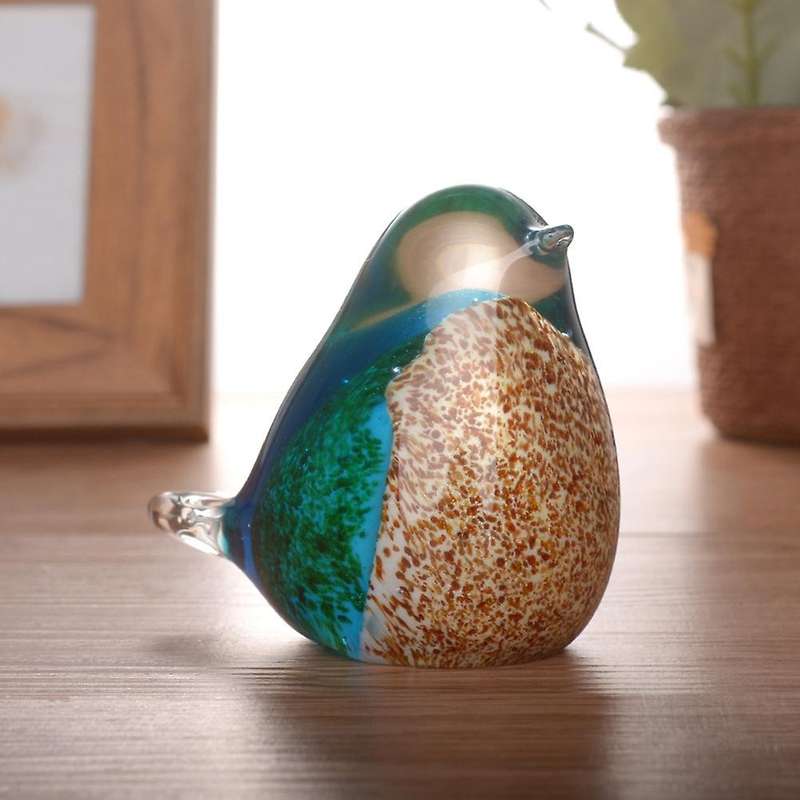 Bird Colored Glaze Ornaments Living Room Desktop Decor Nordic Style