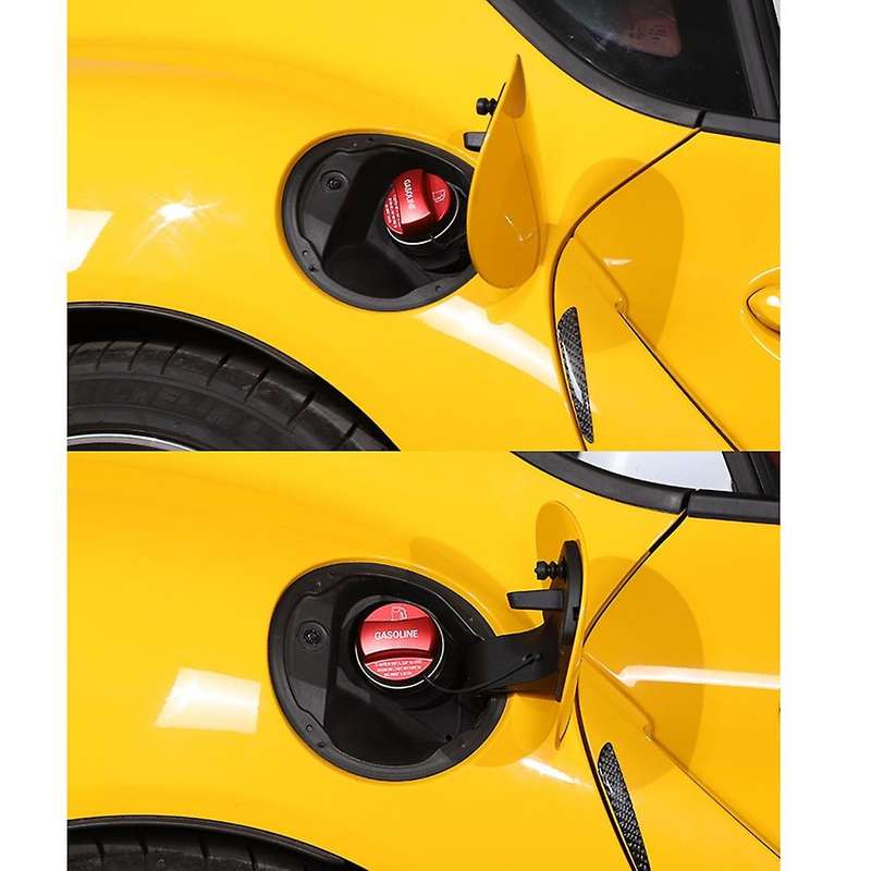 Gas Petrol Tank Cover Inside Fuel Tank Cap Cover Trim Stickers Red