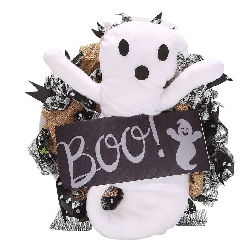 Wreath Door Hanging Decoration Classic Halloween Decor Ghost Wreath