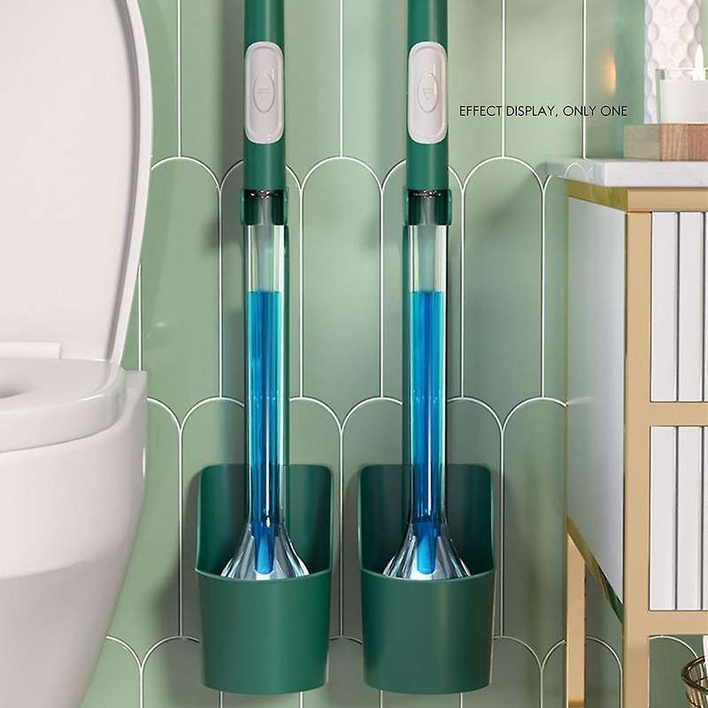Toilet Brush Filling Detergent Cleaning No Dead Angle Double-sided