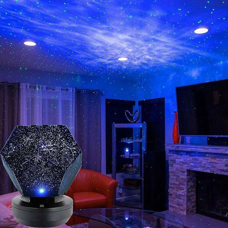 Led Star Projection Lamp Night Light Projector Lamp Starry (blue)