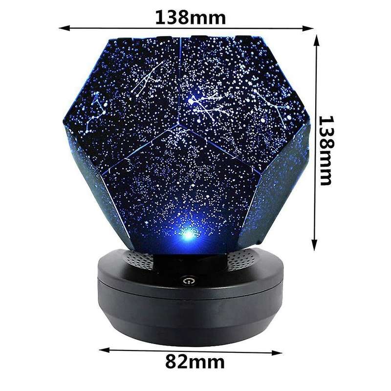Led Star Projection Lamp Night Light Projector Lamp Starry (blue)