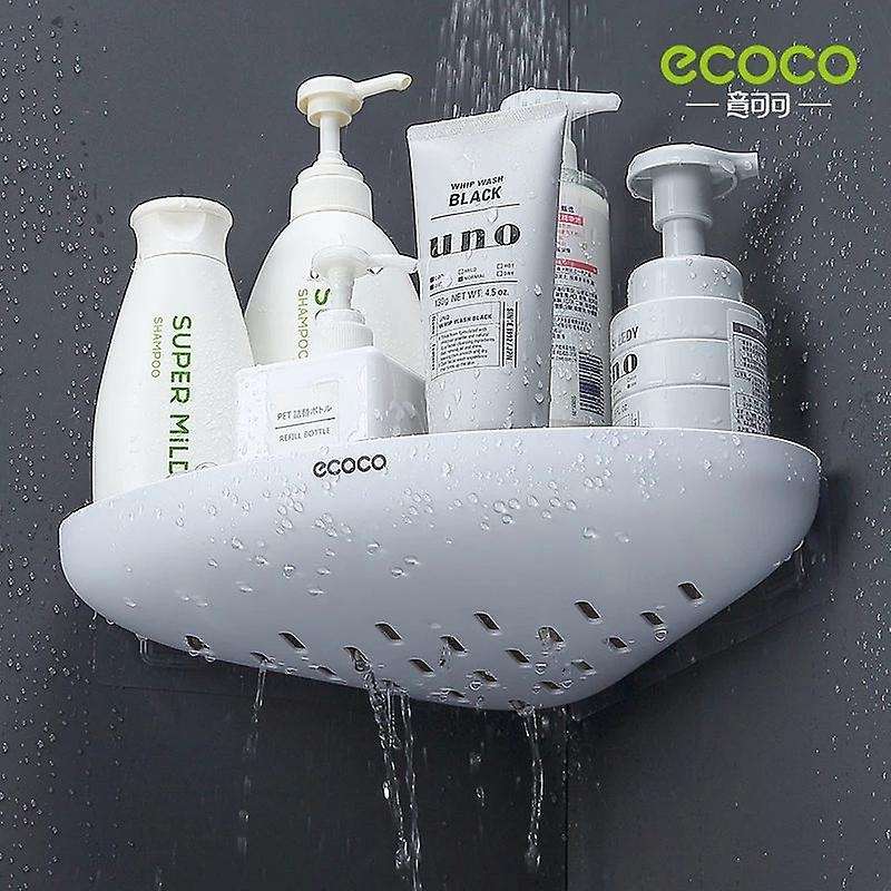 Ecoco Bathroom Storage Shelf Basket Shelf for Shelving Kitchen-grey