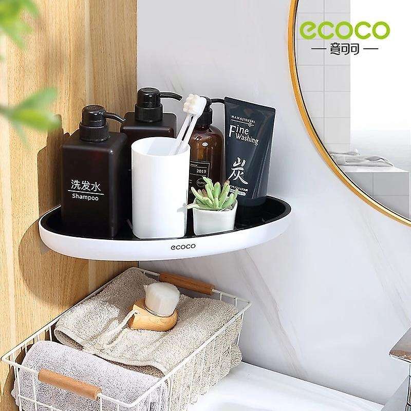 Ecoco Bathroom Storage Shelf Basket Shelf for Shelving Kitchen-grey